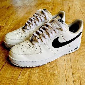 Nike Air Force 1 '07 'Black White' Shoes Sneakers Men's Size 14 [CT2302-002]